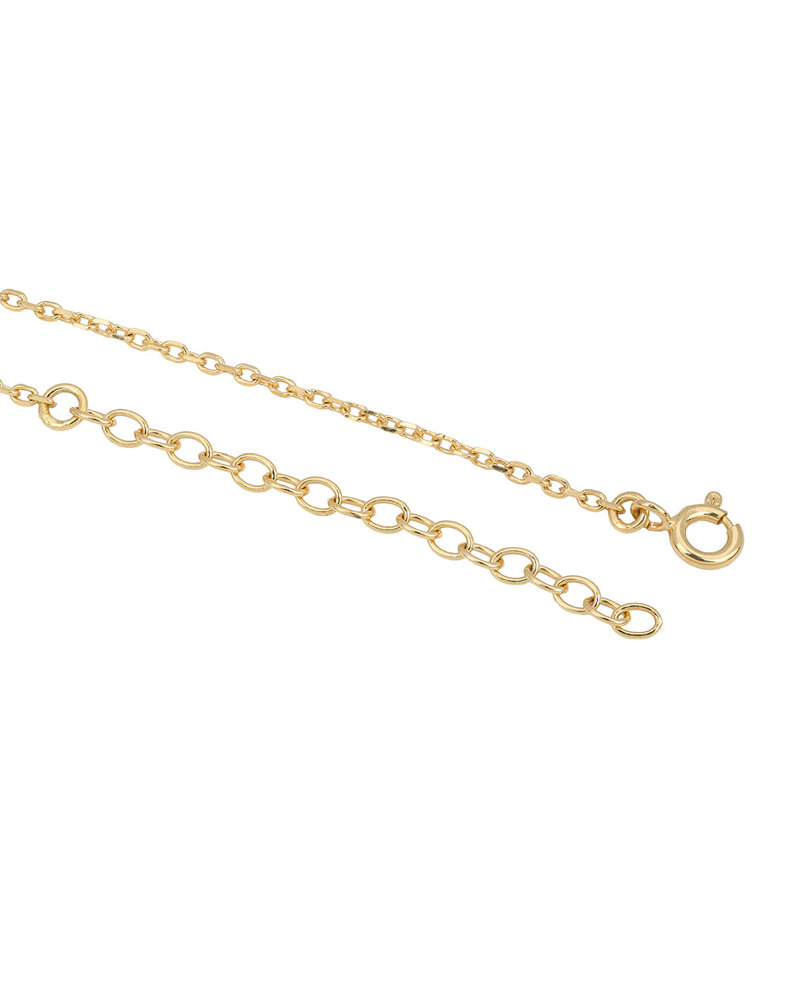 18kt Gold Plated CZ 4-Clover, Heart, Butterfly & Leaf Interchangeable pendant with Chain Necklace