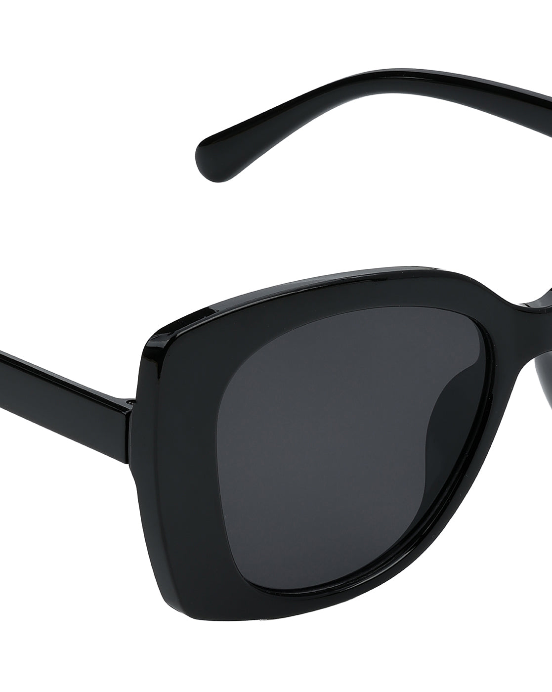 Women Black Toned UV Protected Black Lens Oversized Sunglasses