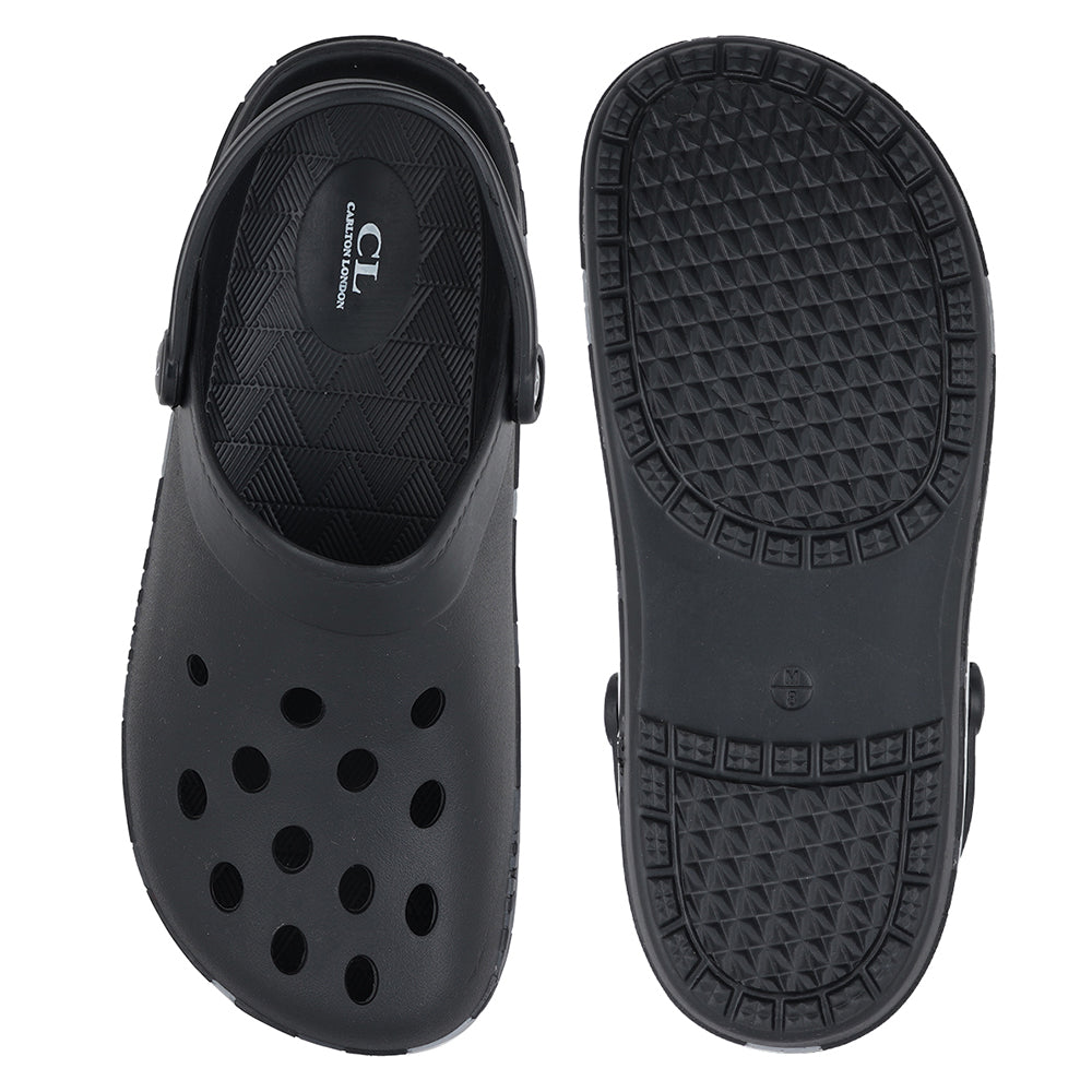 Men Perforated Comfort Clogs with Camouflage Sole