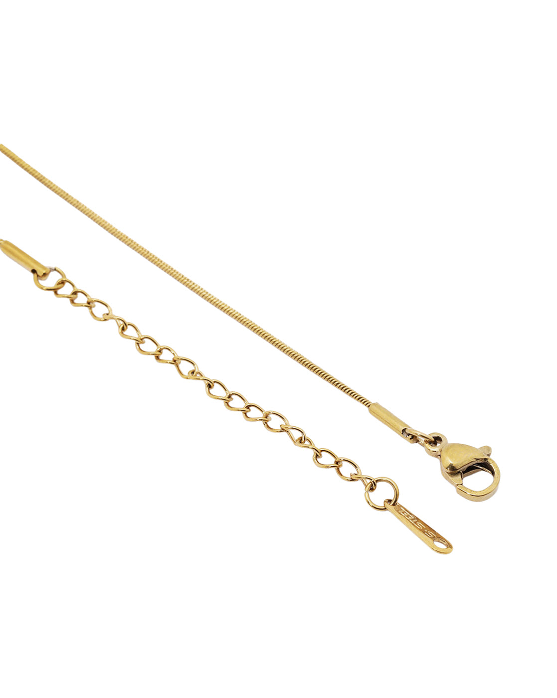 Set of 2 Gold Plated Stainless Steel Snake Layer Chain Necklace