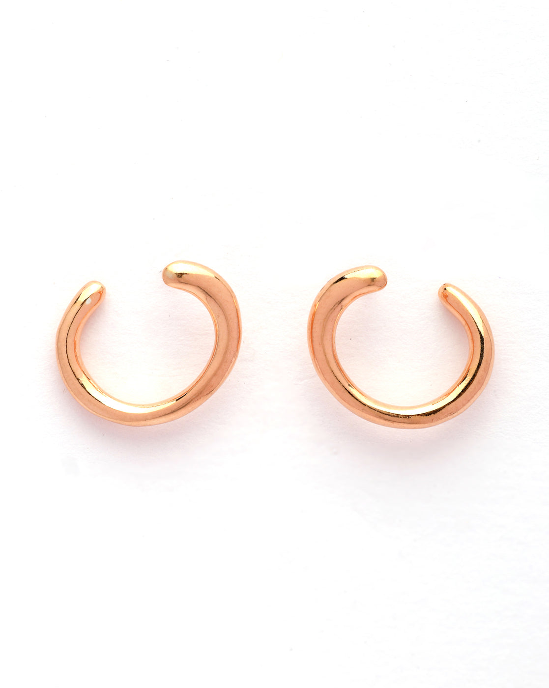 18kt Rose Gold Plated Contemporary Stud Earring