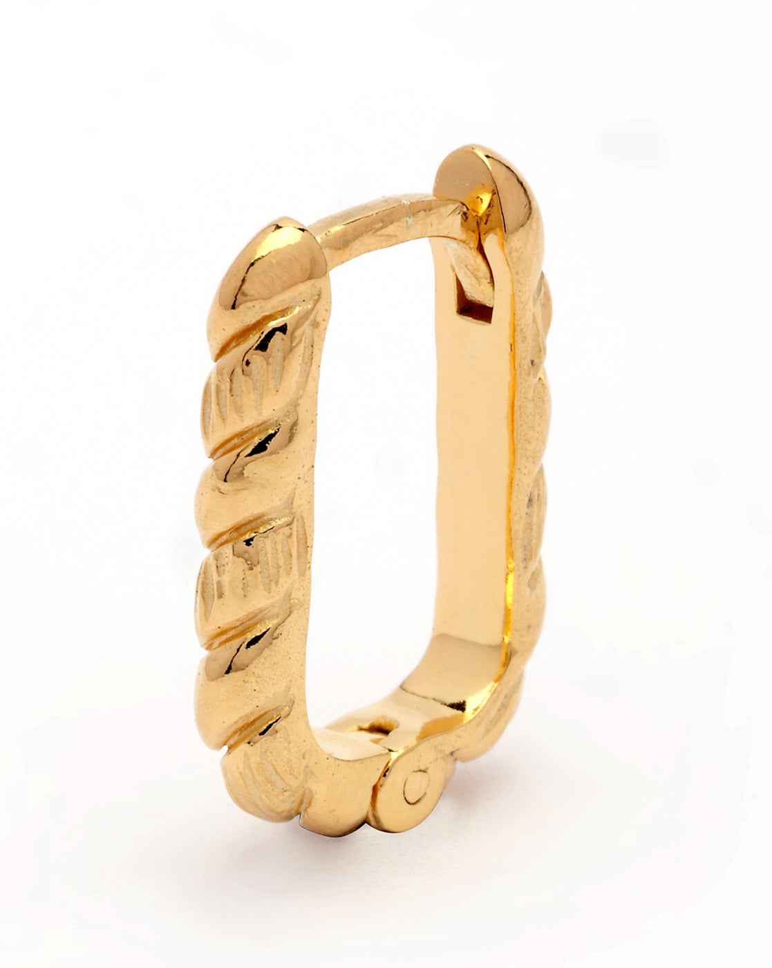 18kt Gold Plated Square Hoop Earring