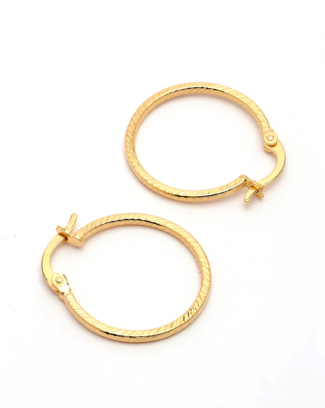 18kt Gold Plated Circular Hoop Earring