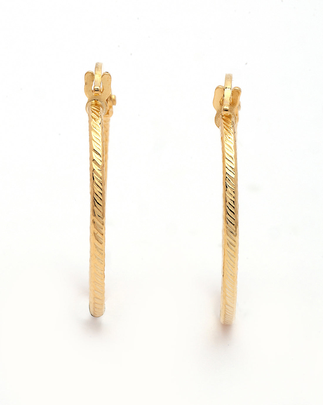 18kt Gold Plated Circular Hoop Earring