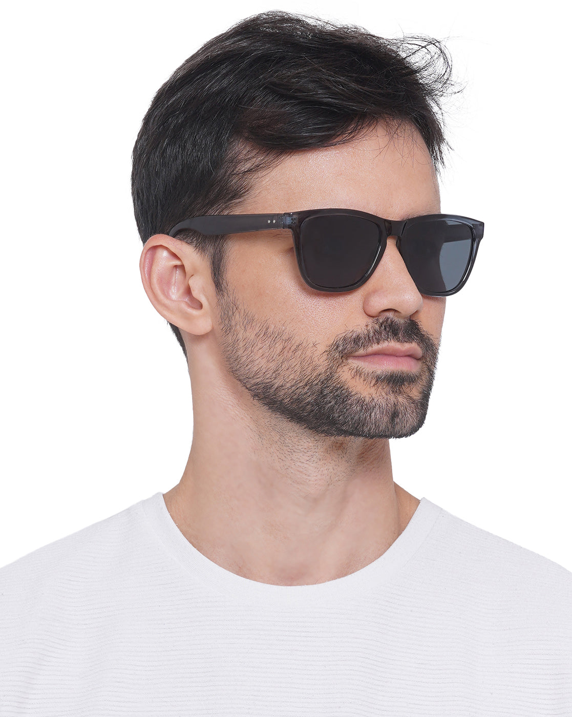 Carlton London Black Square Sunglasses Uv Protected Wayfarer Sunglasses For Men