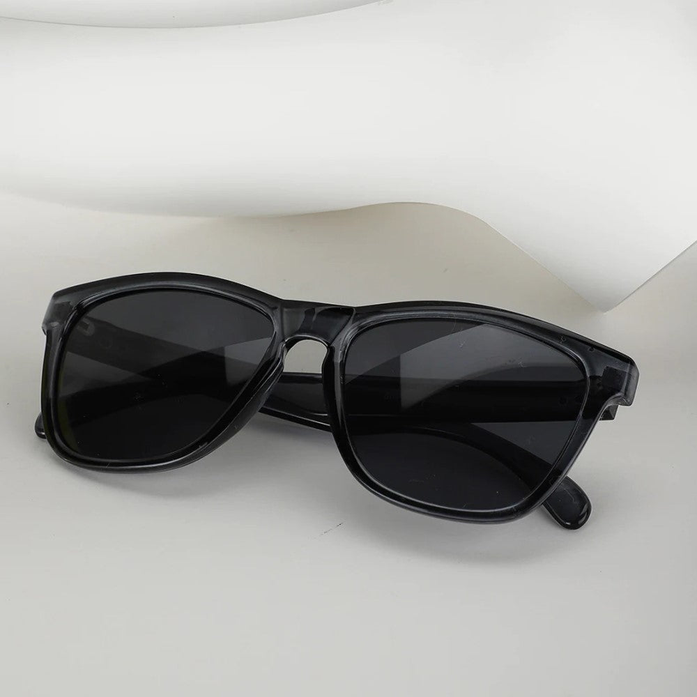 Carlton London Black Square Sunglasses Uv Protected Wayfarer