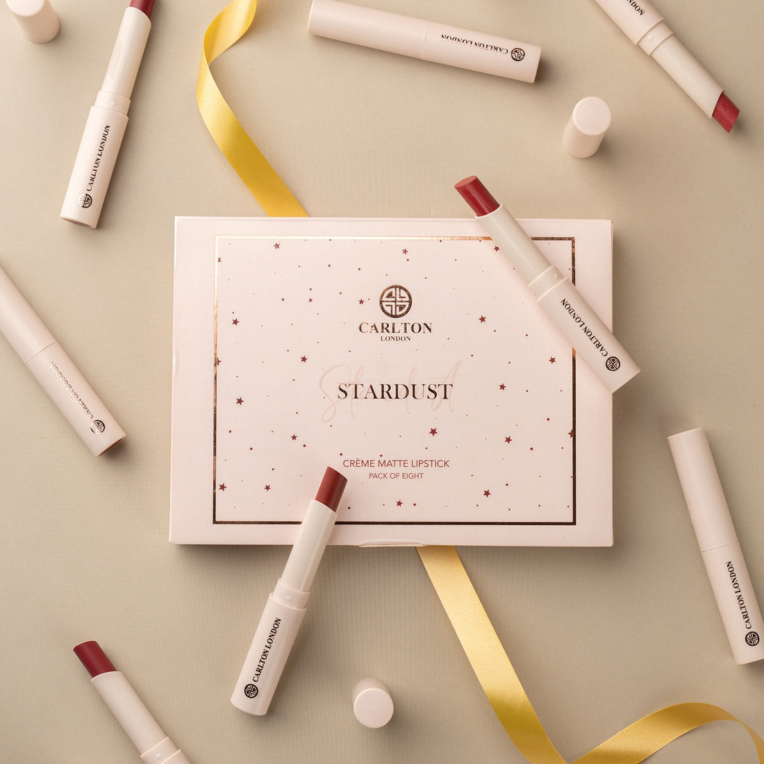 Carlton London Creamy Matte Stick Lipsticks Smudge-Proof Long Lasting Highly Pigmented Set Of - 8