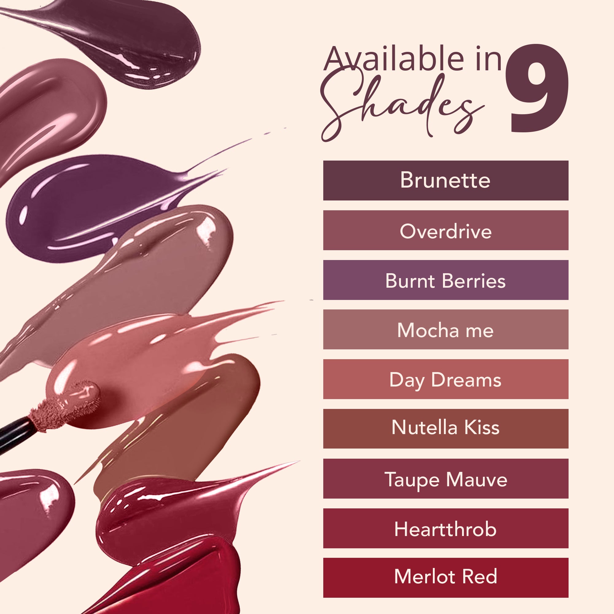 Carlton London Liquid Matte Lipsticks, Matte Finish & Non-Sticky - 3ml