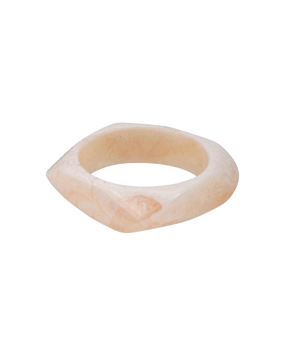 Set of 3 Stylish Earthy Square Resin Bangle