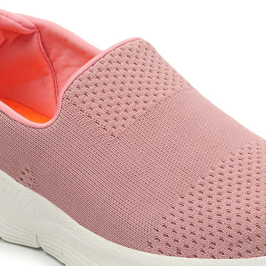 Women Round Toe Flyknit Lightweight Slip-On Sneakers