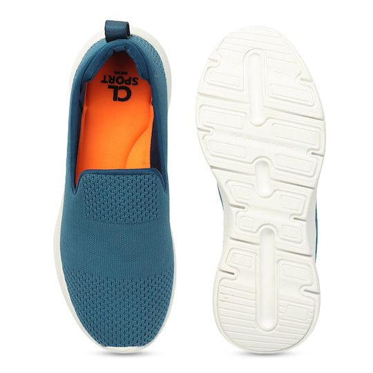 Women Round Toe Flyknit Lightweight Slip-On Sneakers