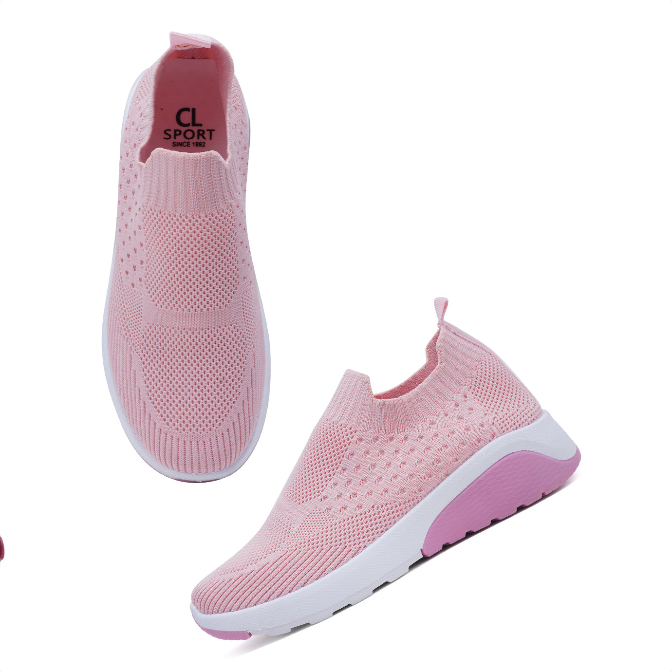 Women Comfortable Flyknit Lightweight Slip-On Sneakers