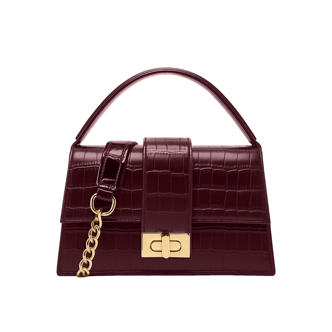 Carlton London Croc Textured Cherry Sling Bag CLHB 05