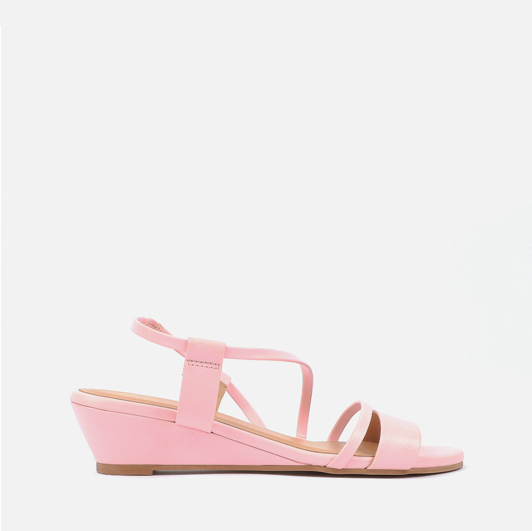 Light pink wedge sandals hot sale