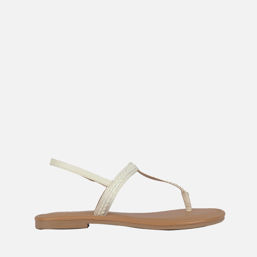 White toe post online sandals