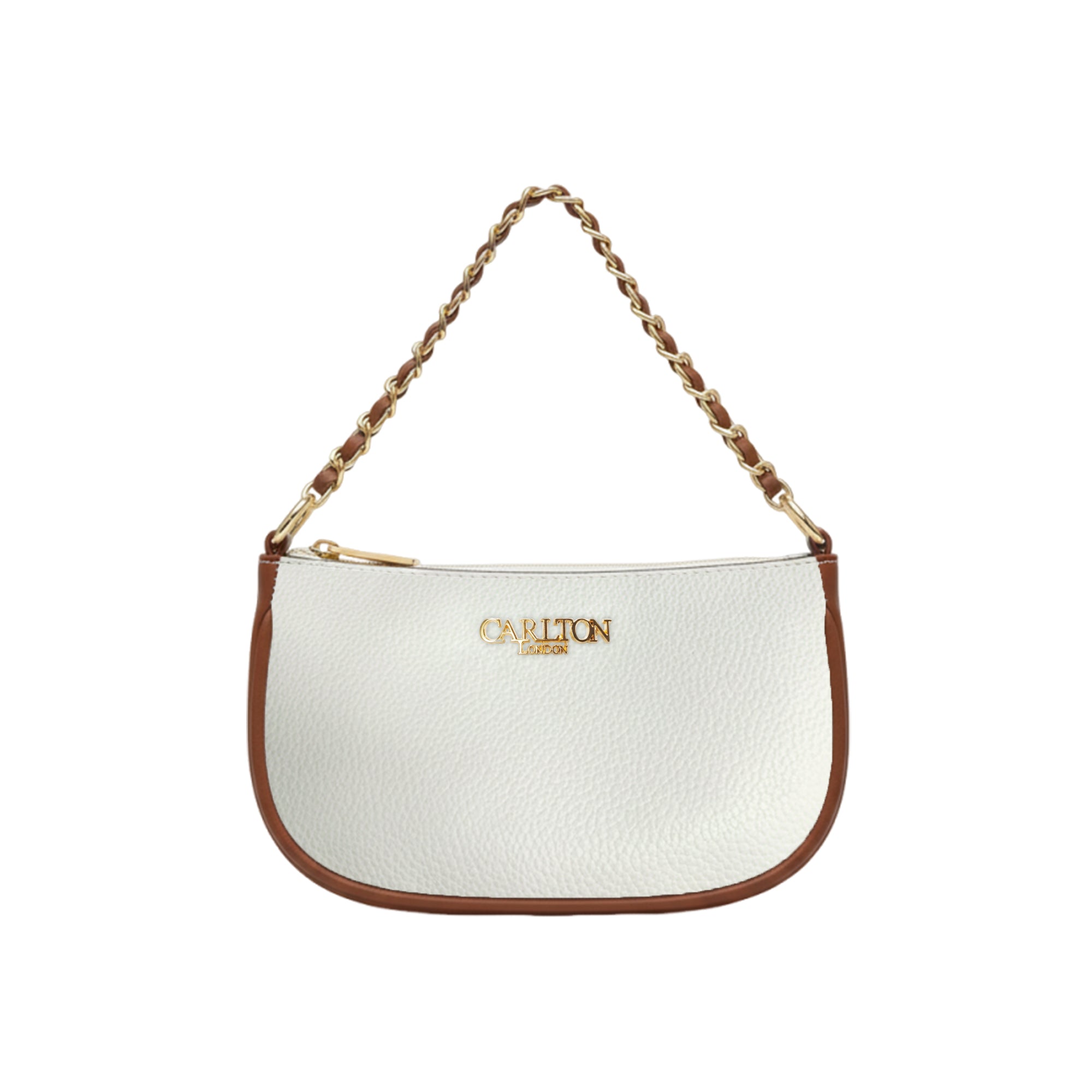 Carlton London Raffaella Black Textured Two Tone Sling Bag CLLP 1077 TAN
