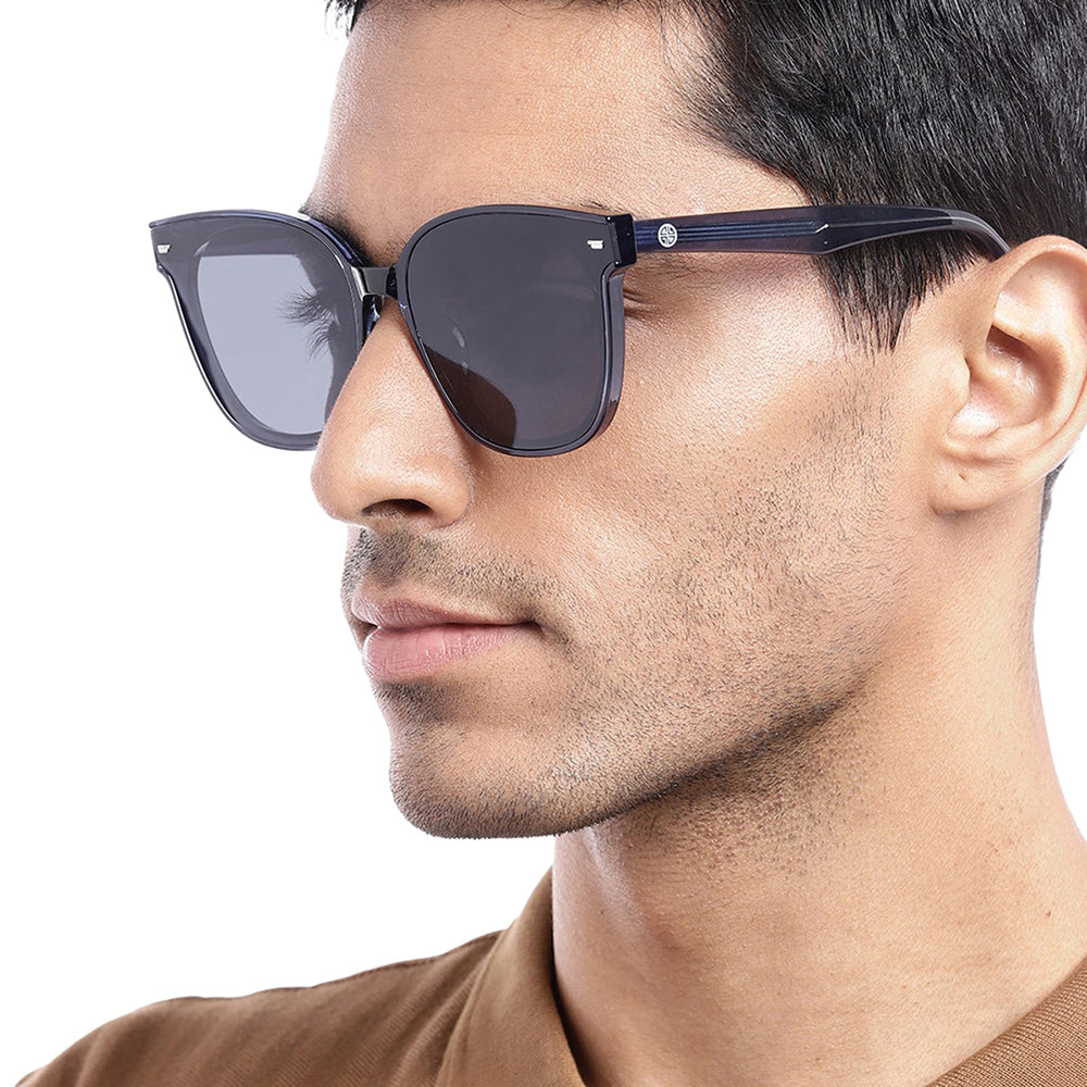 Carlton London Premium Blue Toned Polarised And Uv Protected Lens Cateye Sunglasses For Men