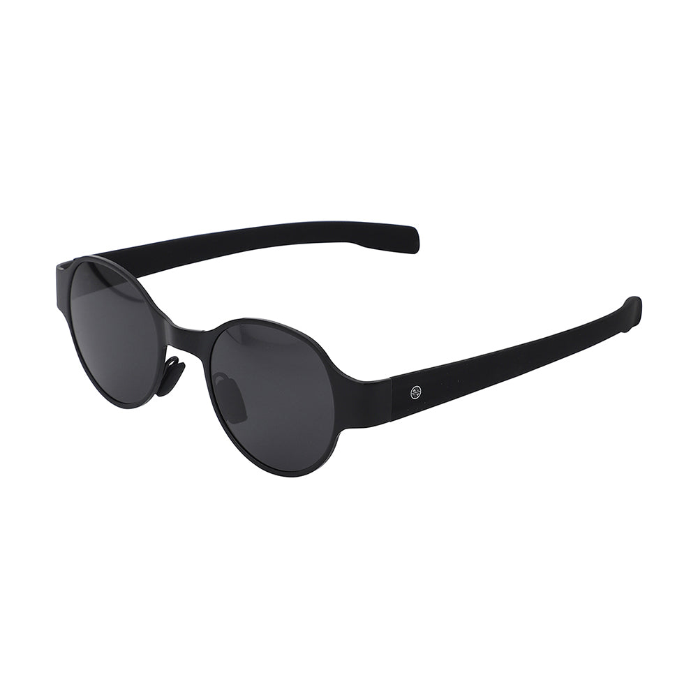 Carlton London Premium Black Toned Polarised And Uv Protected Lens Round Sunglasses For Men