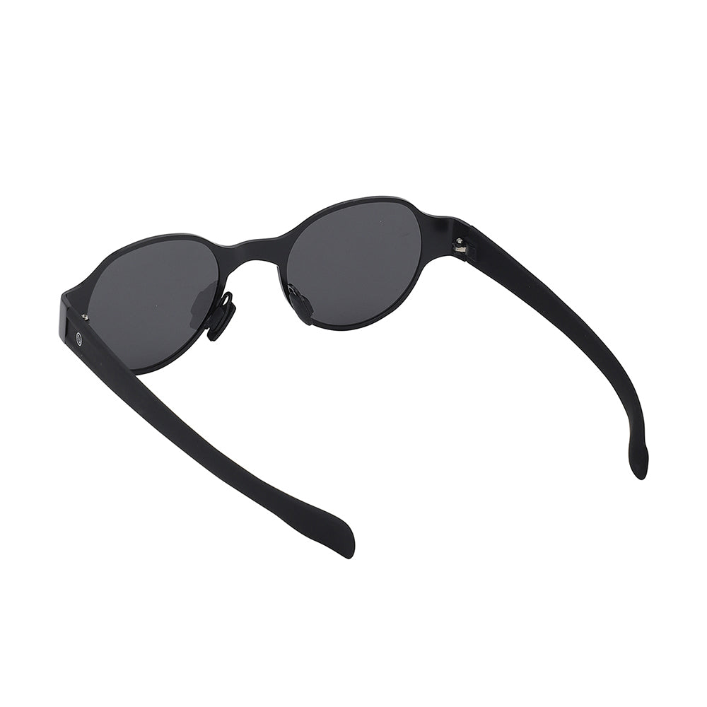 Carlton London Premium Black Toned Polarised And Uv Protected Lens Round Sunglasses For Men