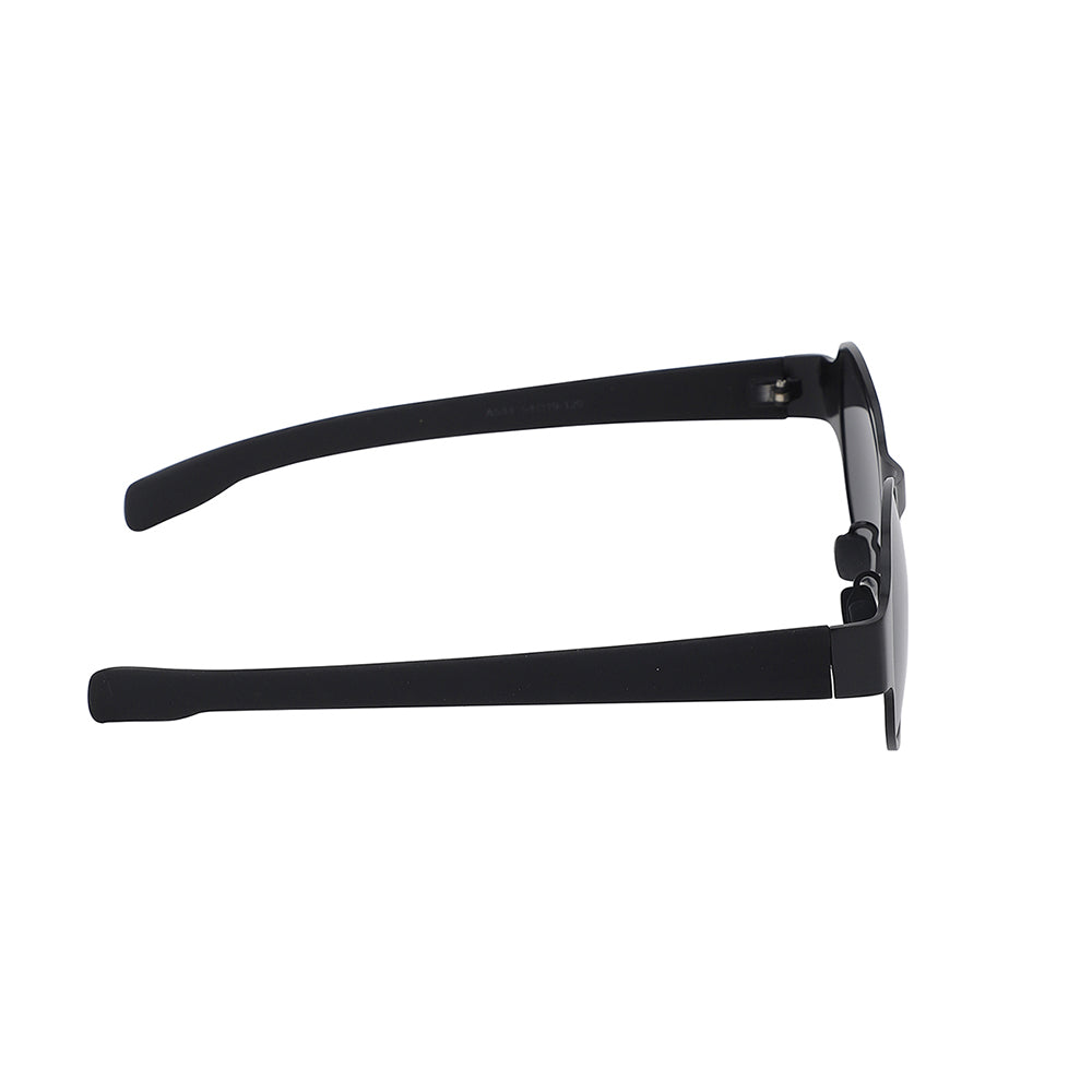 Carlton London Premium Black Toned Polarised And Uv Protected Lens Round Sunglasses For Men
