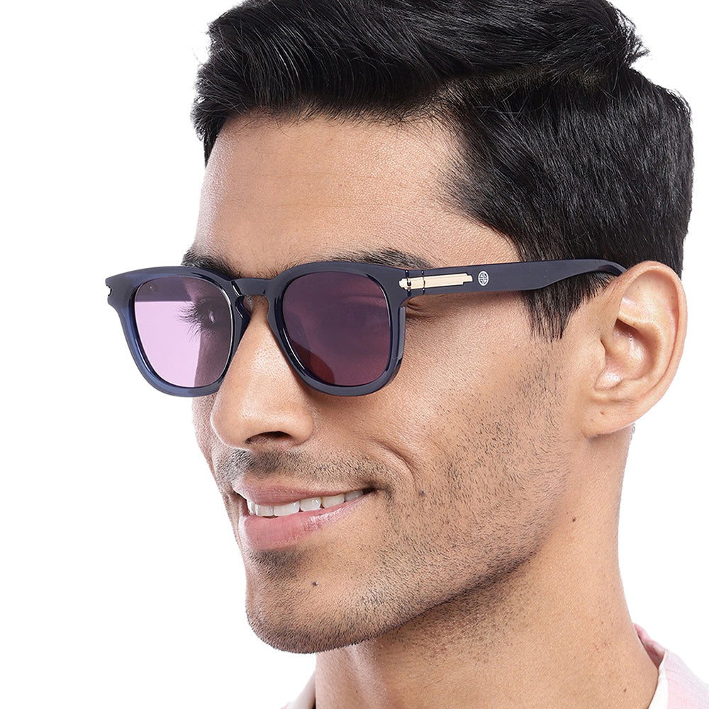 Carlton London Premium Blue Toned Polarised And Uv Protected Lens Wayfarer Sunglasses For Men