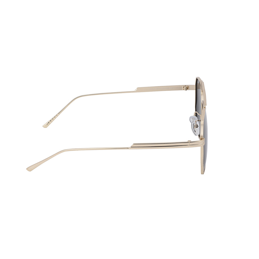 Carlton London Premium Gold Toned Polarised And Uv Protected Lens Rectangle Sunglasses For Men