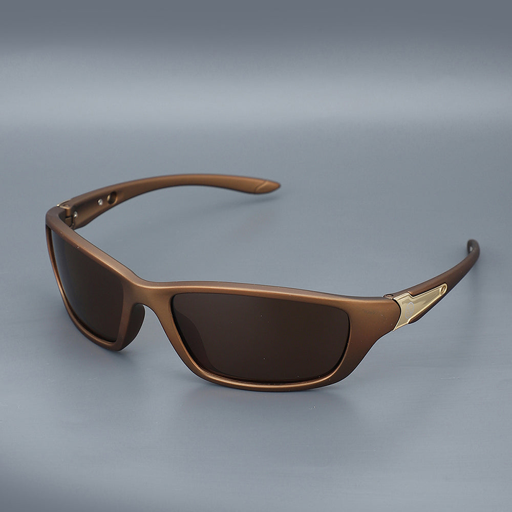 Carlton London Premium Brown Toned Polarised And Uv Protected Lens Sports Sunglasses For Men