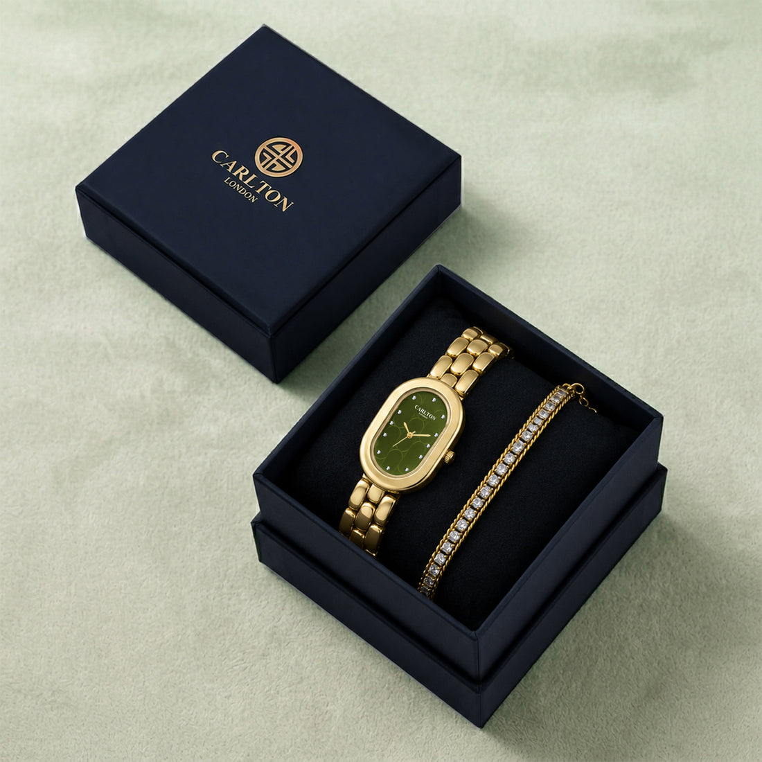 Gift Set Women - Cecil Gold & Tennis Bracelet -CLPLG132