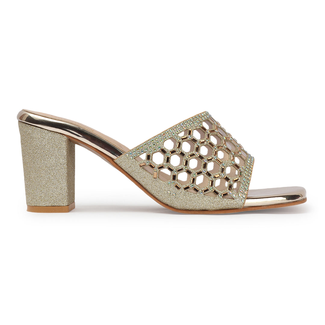 Women Embellished Block Heel Sandals