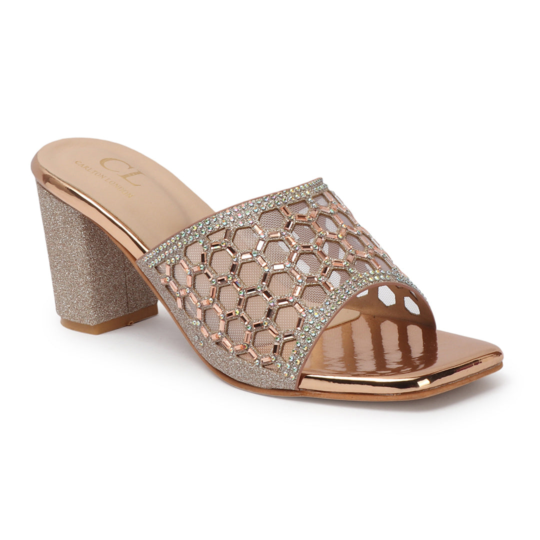 Women Embellished Block Heel Sandals