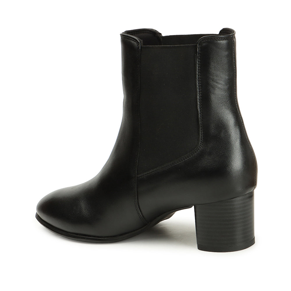 Women Casual Block-Heeled Chelsea Boots