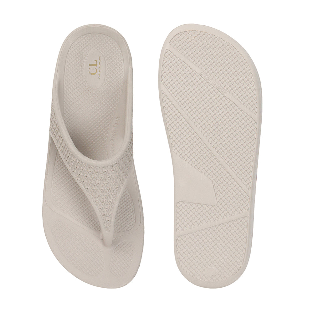 Women Solid Casual Thong Wedge Sandals