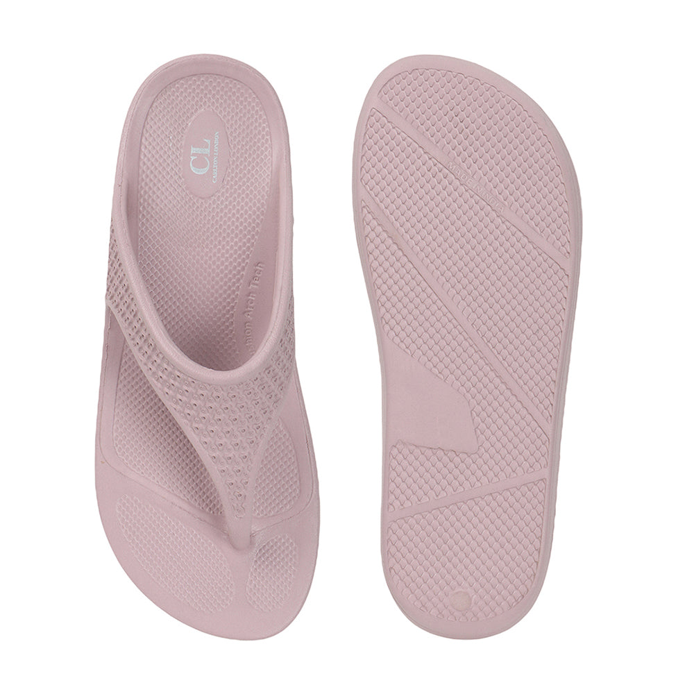 Women Solid Casual Thong Wedge Sandals