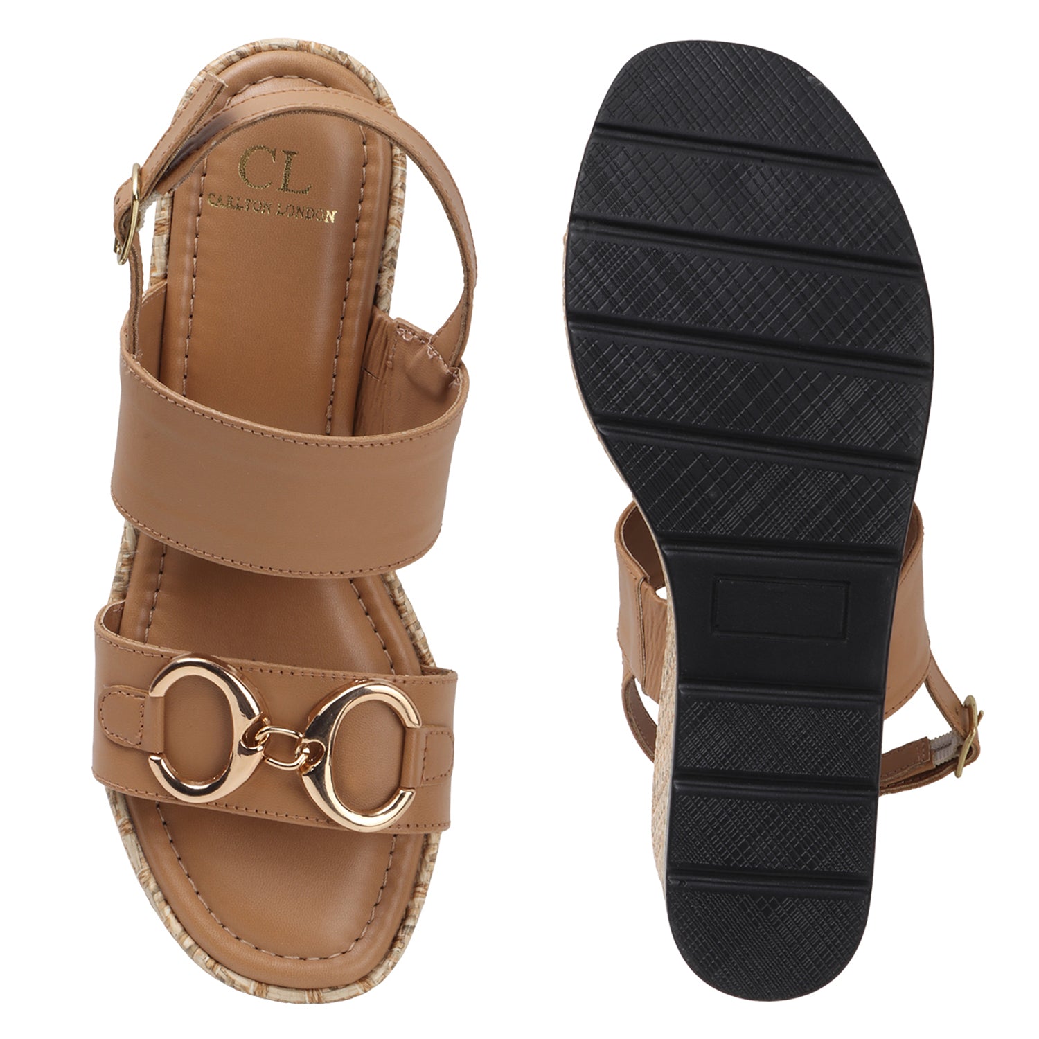 Woven Espadrille Wedge Sandals with Ankle Strap