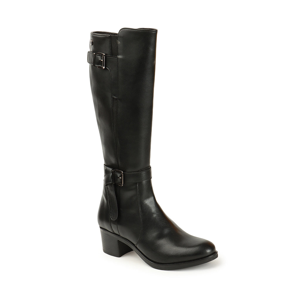 Women Block-Heeled Knee-Length Winter Boots