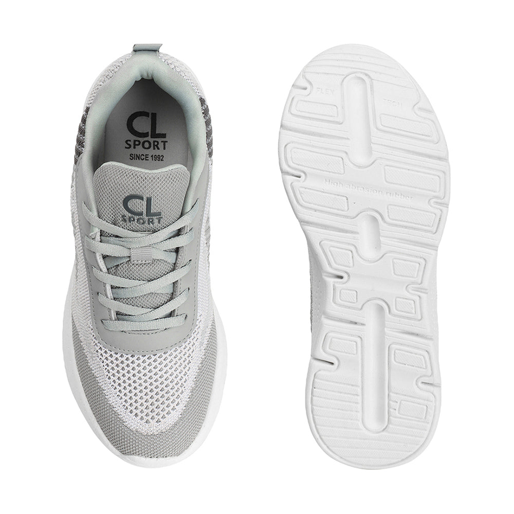 Women Mesh Flyknit Technology Lace-Up Sports Shoes