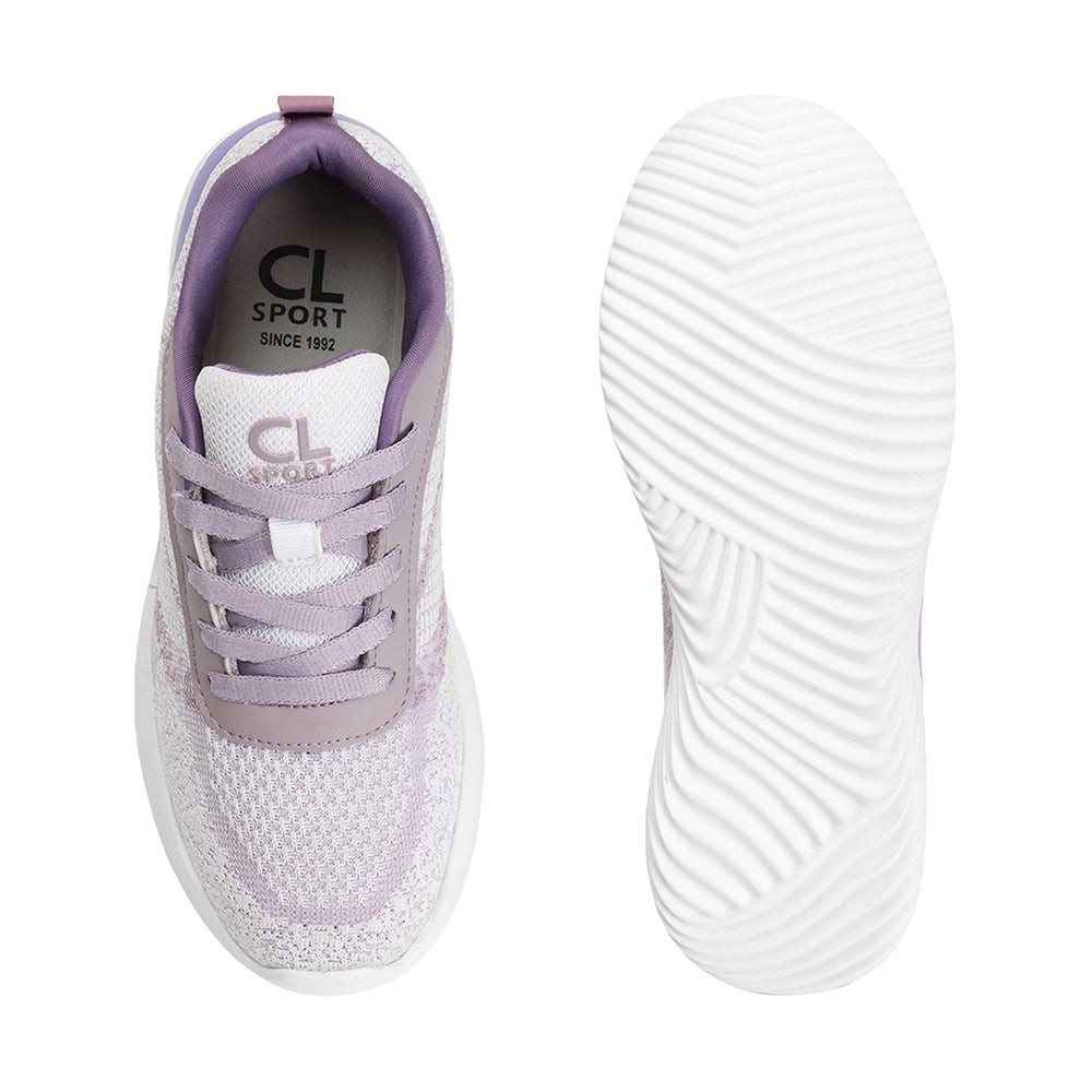 Women Mesh Flyknit Technology Lace-Up Sports Shoes