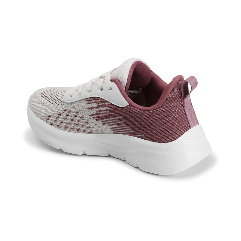 Women Mesh Flyknit Technology Lace-Up Sports Shoes