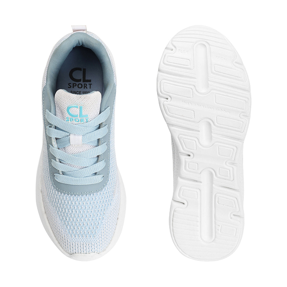 Women Mesh Flyknit Technology Lace-Up Sports Shoes