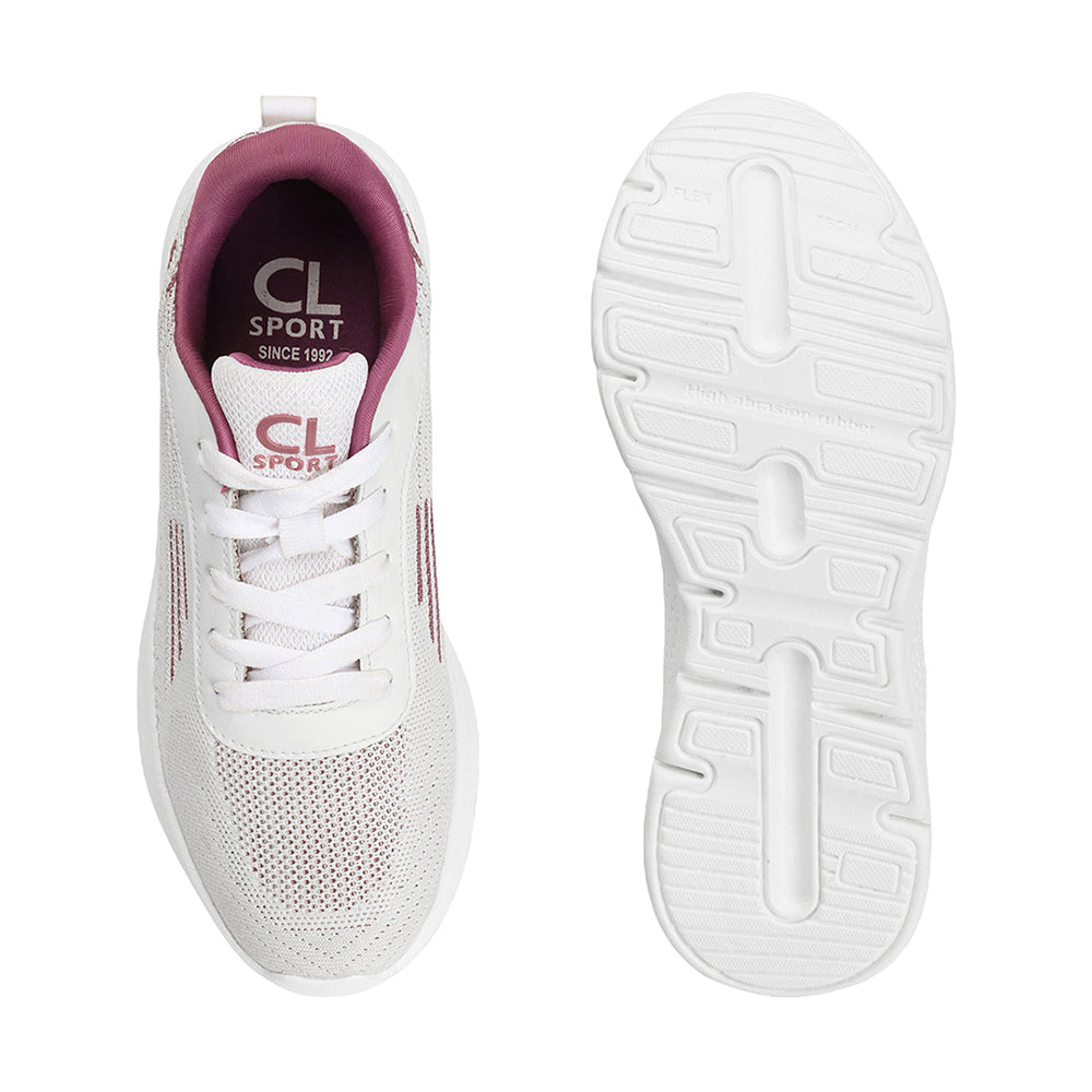 Women Mesh Flyknit Technology Lace-Up Sports Shoes