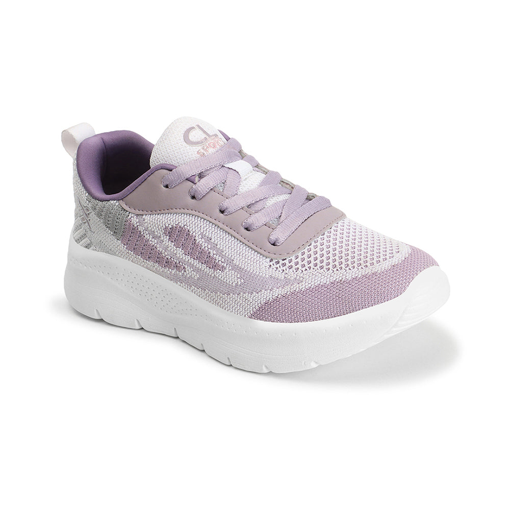 Women Mesh Flyknit Technology Lace-Up Sports Shoes