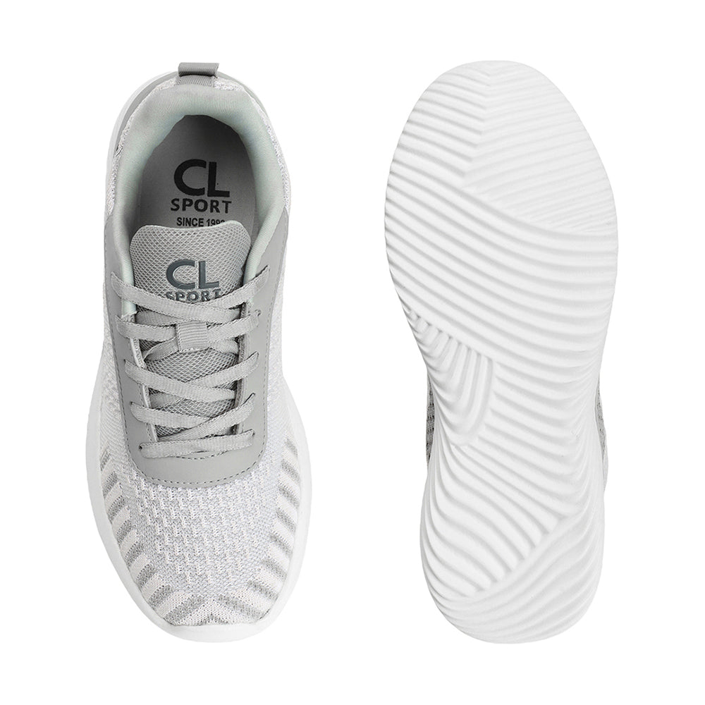 Women Mesh Flyknit Technology Lace-Up Sports Shoes