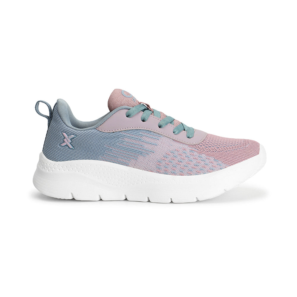 Women Mesh Flyknit Technology Lace-Up Sports Shoes