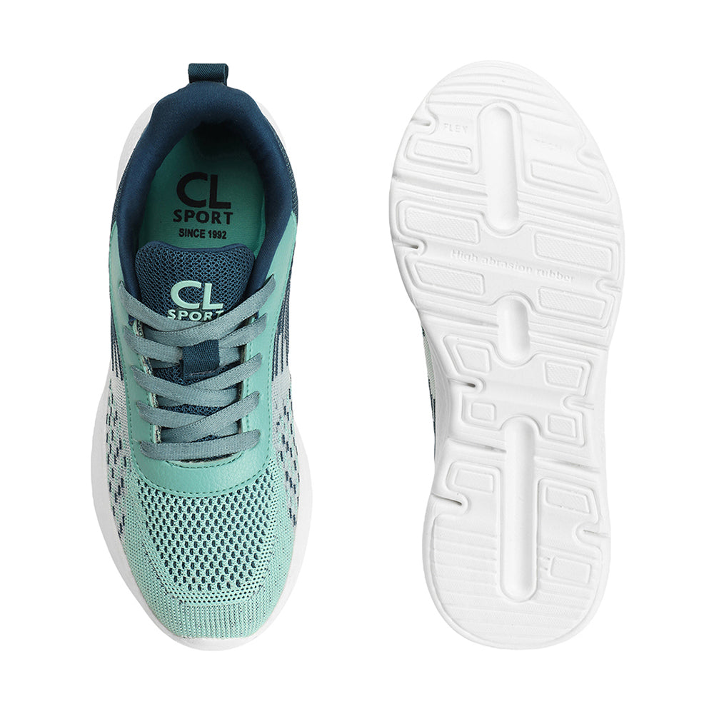 Women Mesh Flyknit Technology Lace-Up Sports Shoes