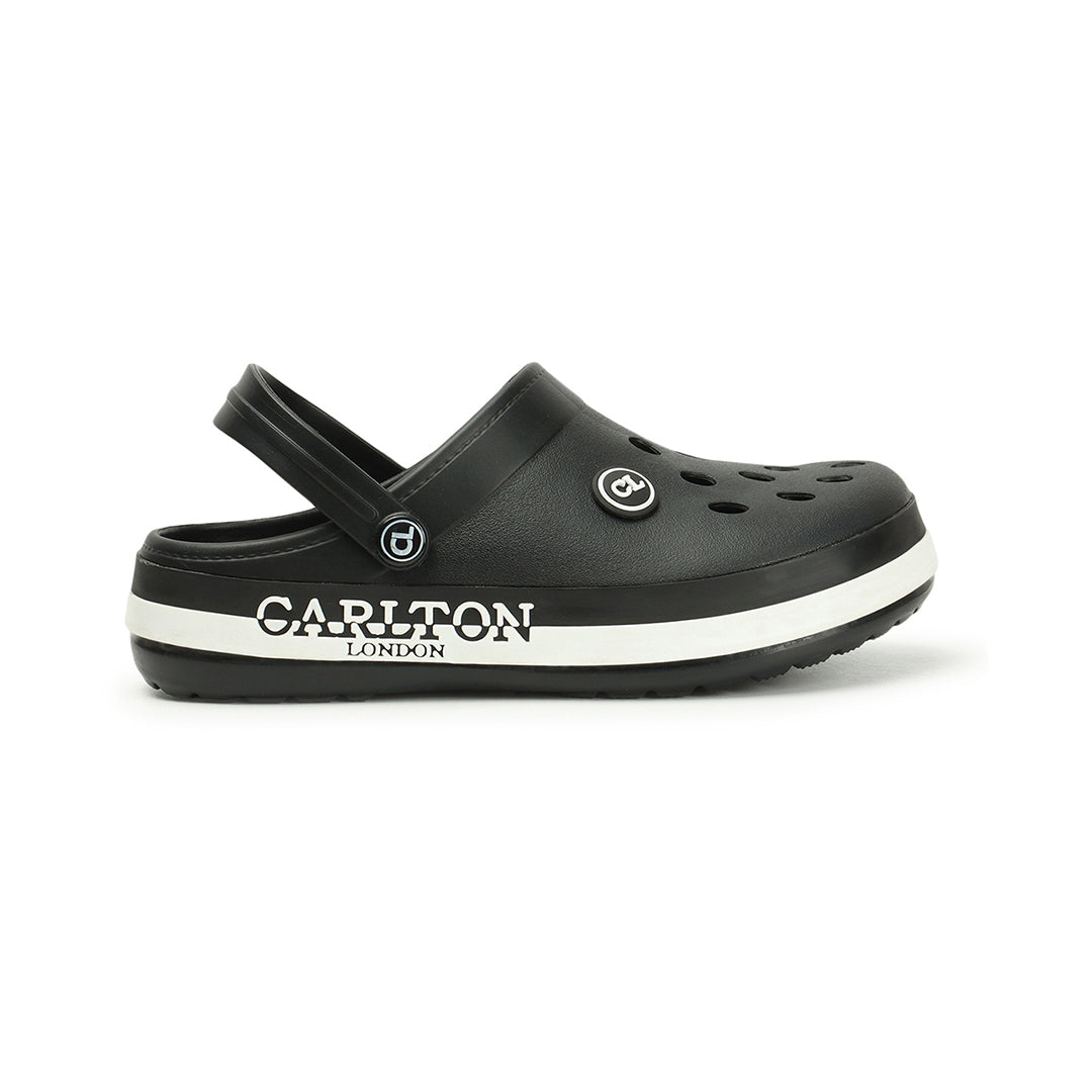 Men Perforated Two Tone Slip On Clogs