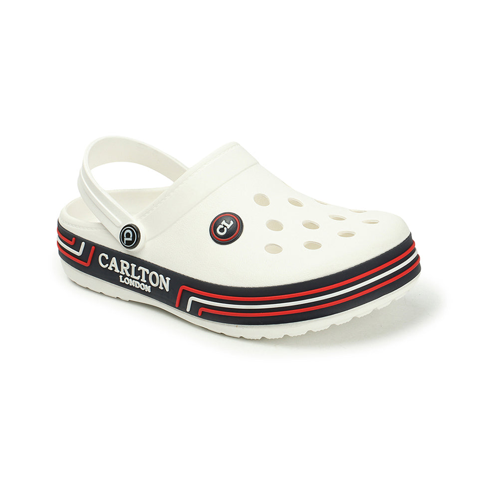 Men Sporty Striped Slip On Clogs