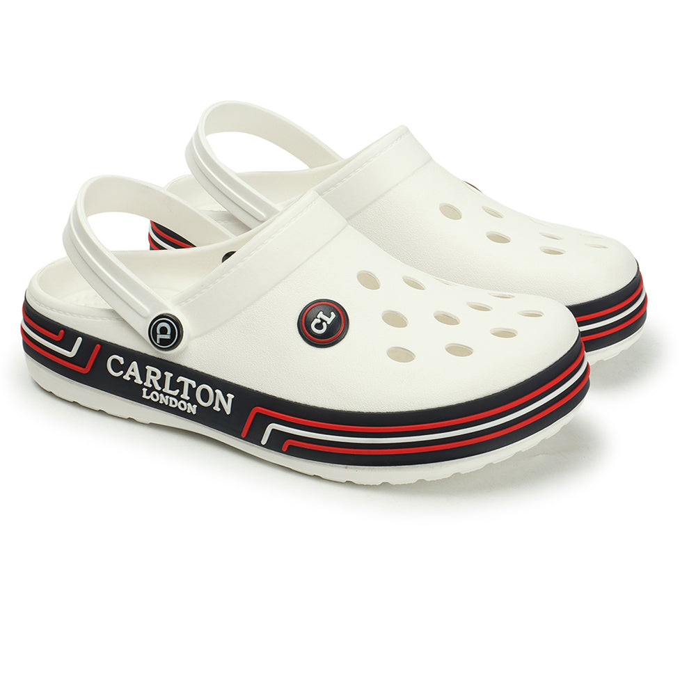 Men Sporty Striped Slip On Clogs