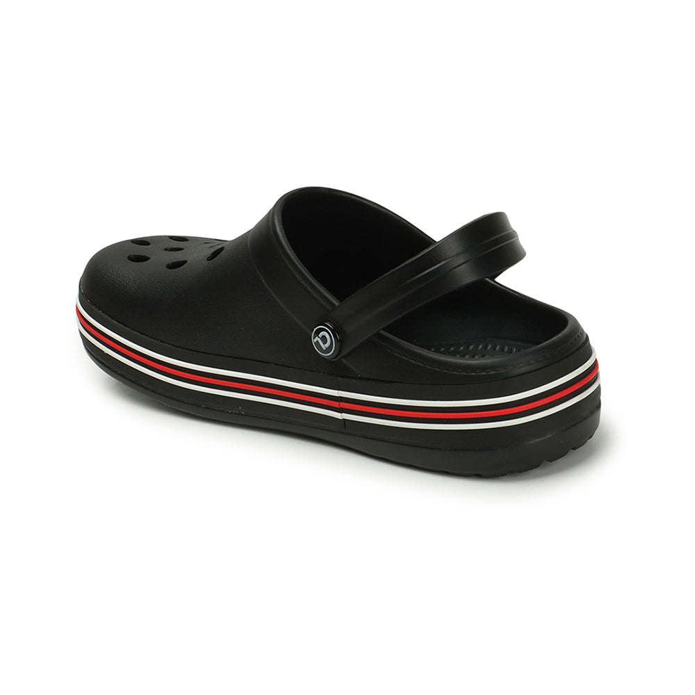 Men Sporty Striped Slip On Clogs