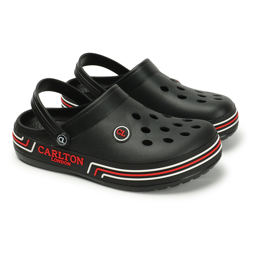Men Sporty Striped Slip On Clogs