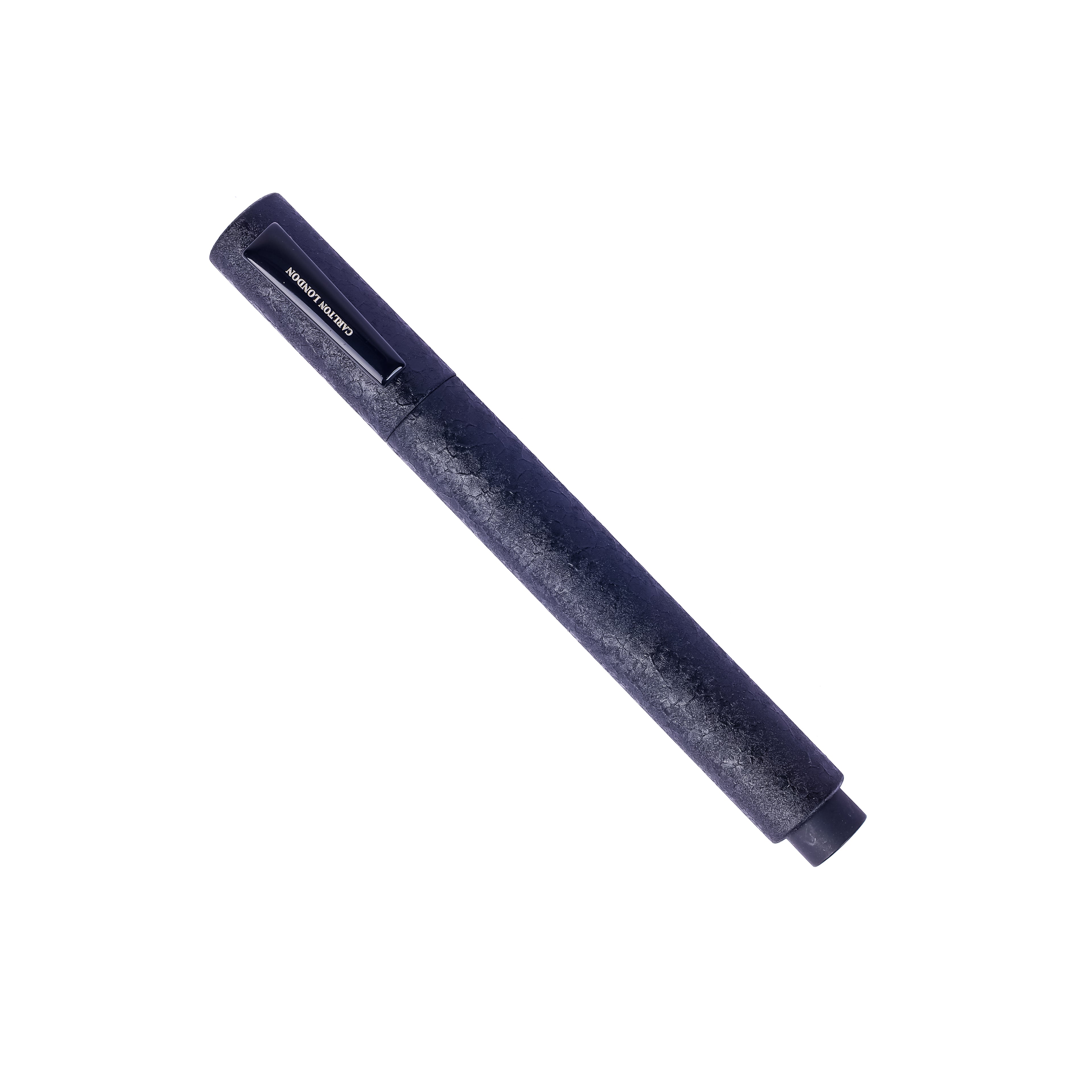 Carlton London Matte Black Textured Ball Pen Minimalist Executive Writing Pen with Premium Grip